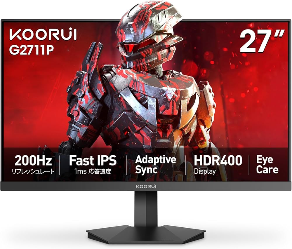Amazon.co.jp: KOORUI ゲーミングモニター 27インチフルHD Fast IPS