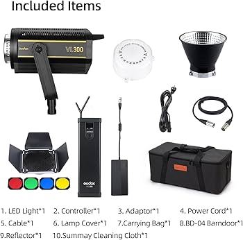 Amazon | GODOX VL300 LED スタジオライト 300W 定常光 軽量 色温度