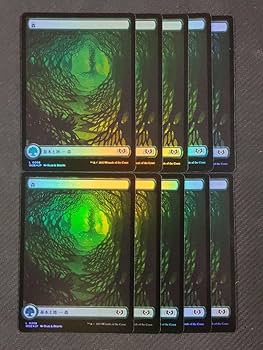 Amazon.co.jp: MTG エルドレインの森 フルアートFoil基本土地 日本語