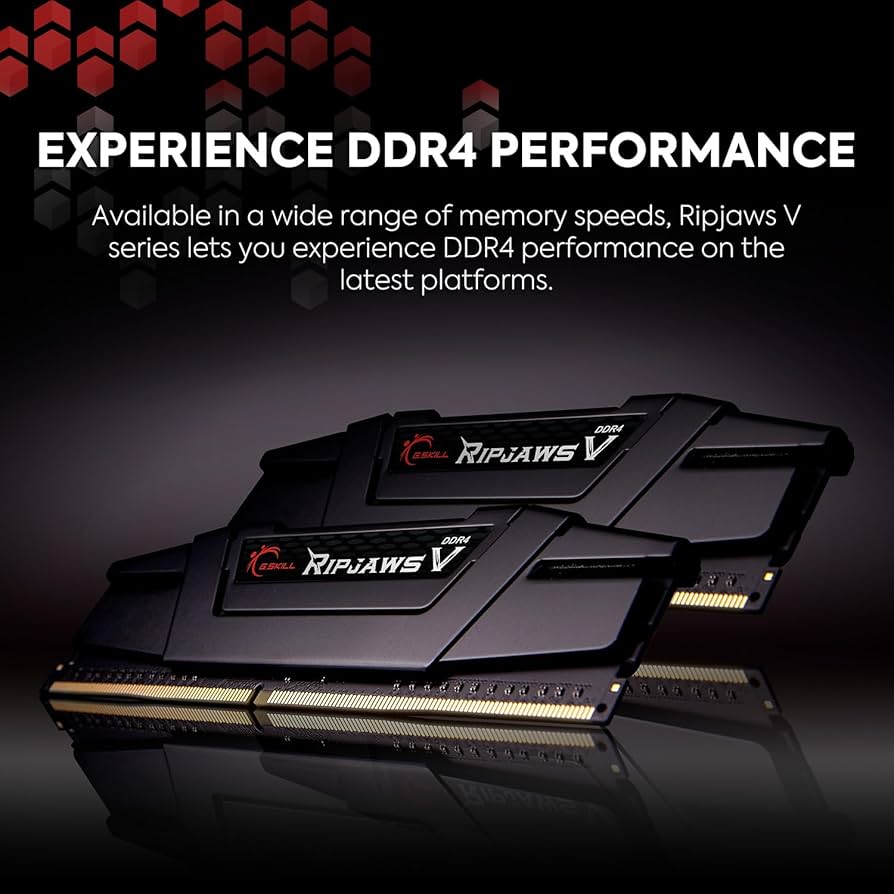 G.SKILL RipjawsV Series DDR4 RAM (XMP) 32GB (2x16GB) 3200MT/s CL16