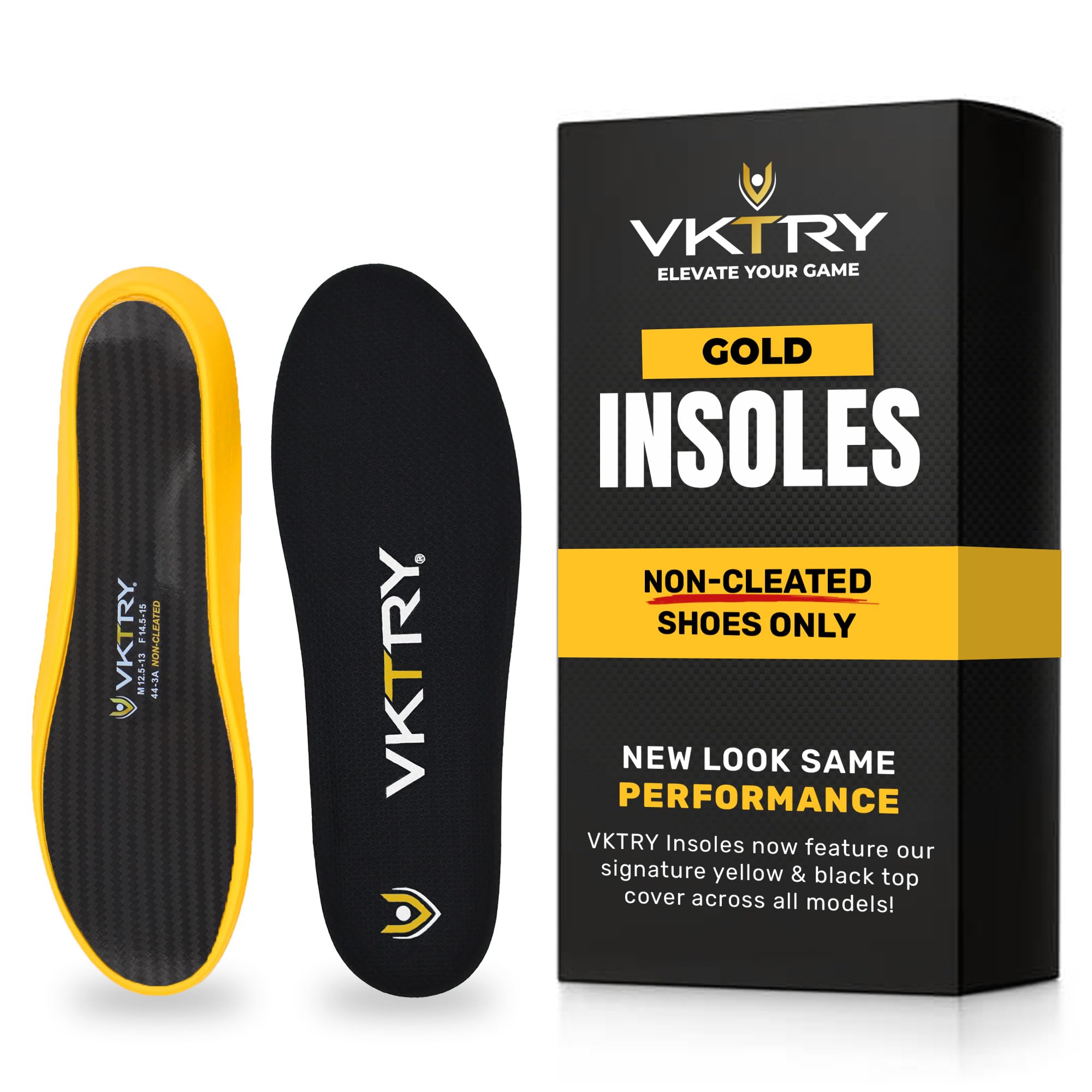 Amazon.com: VKTRY Gold for Non-Cleated Shoes - Carbon Fiber