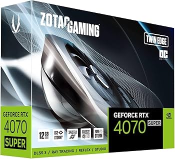Amazon | ZOTAC GAMING GEFORCE RTX 4070 SUPER Twin Edge OC 12GB