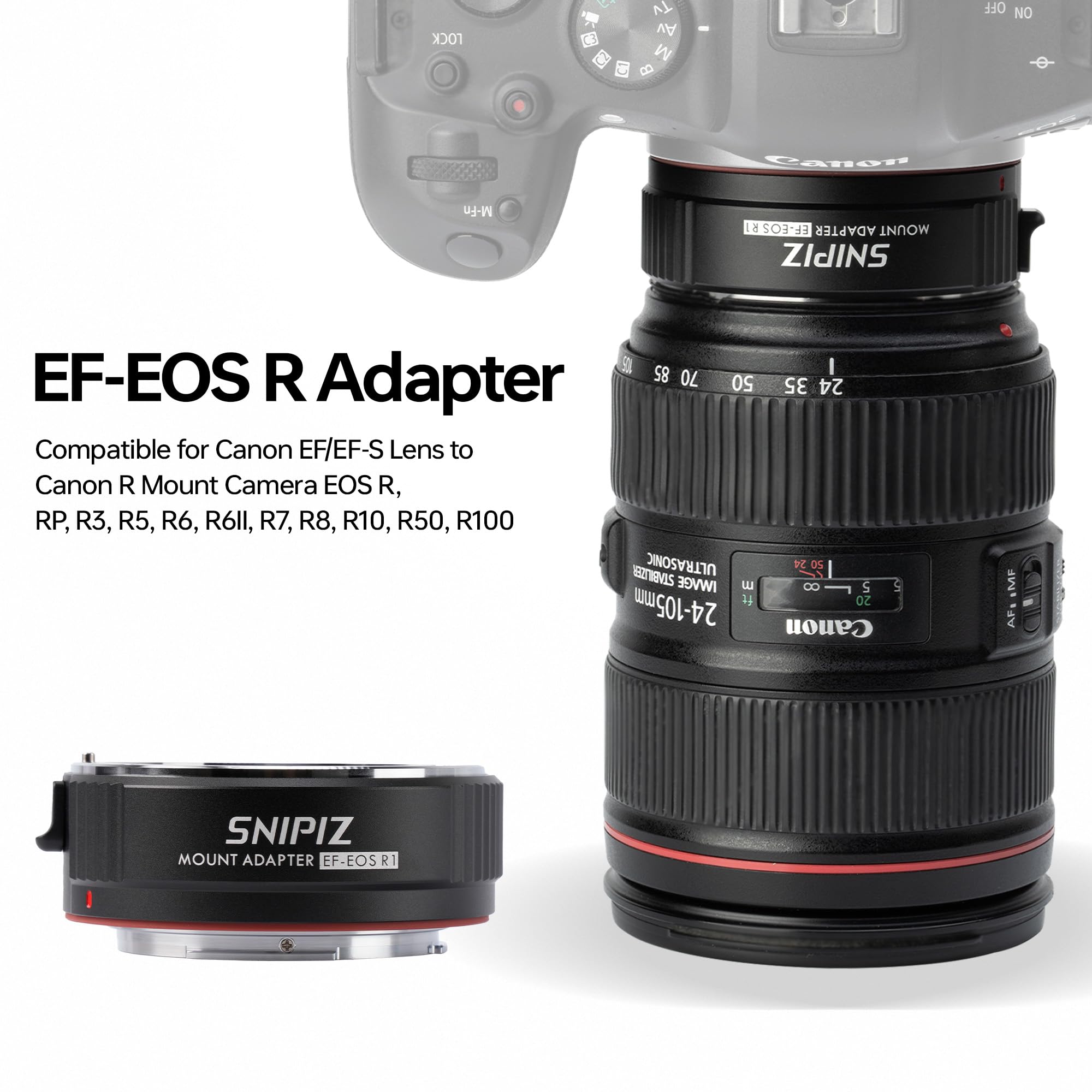 Amazon | SNIPIZ レンズマウントアダプター EF-EOS R オートフォーカス