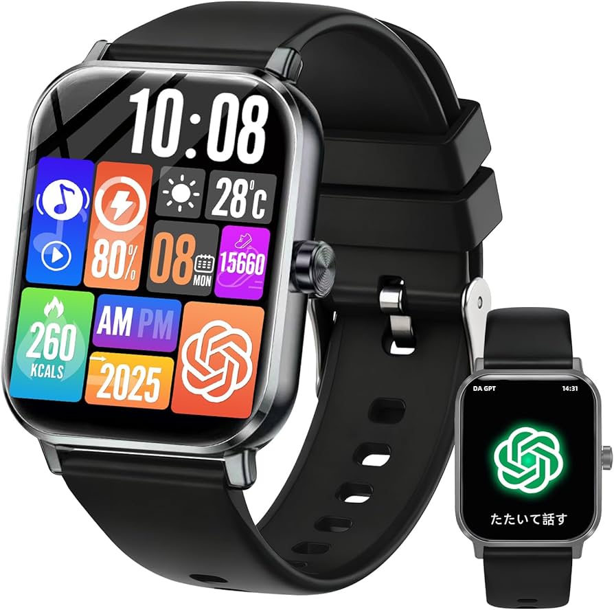 Amazon | スマートウォッチ Smart Watch【chatgpt対応2026最新