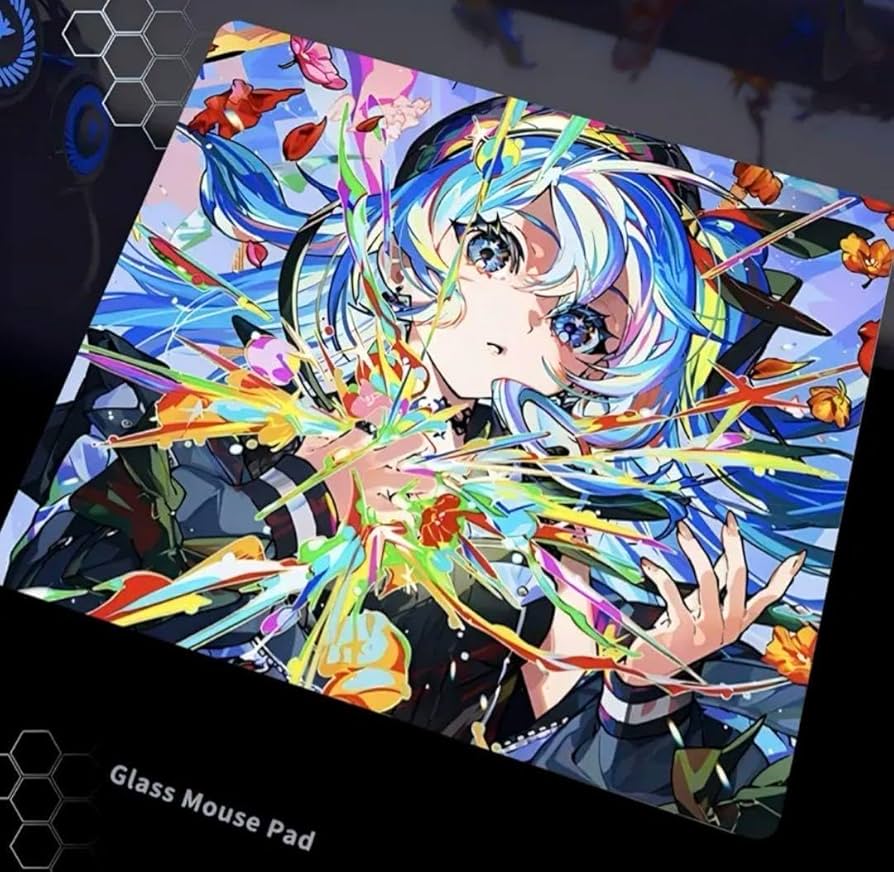 Amazon.co.jp: 星街すいせい ガラスマウスパッド 30×25cm : おもちゃ