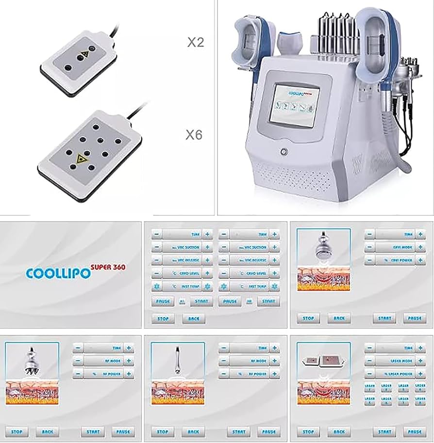 Amazon.co.jp: Cryolipolysis 脂肪凍結痩身マシン、8 in 1 360 脂肪