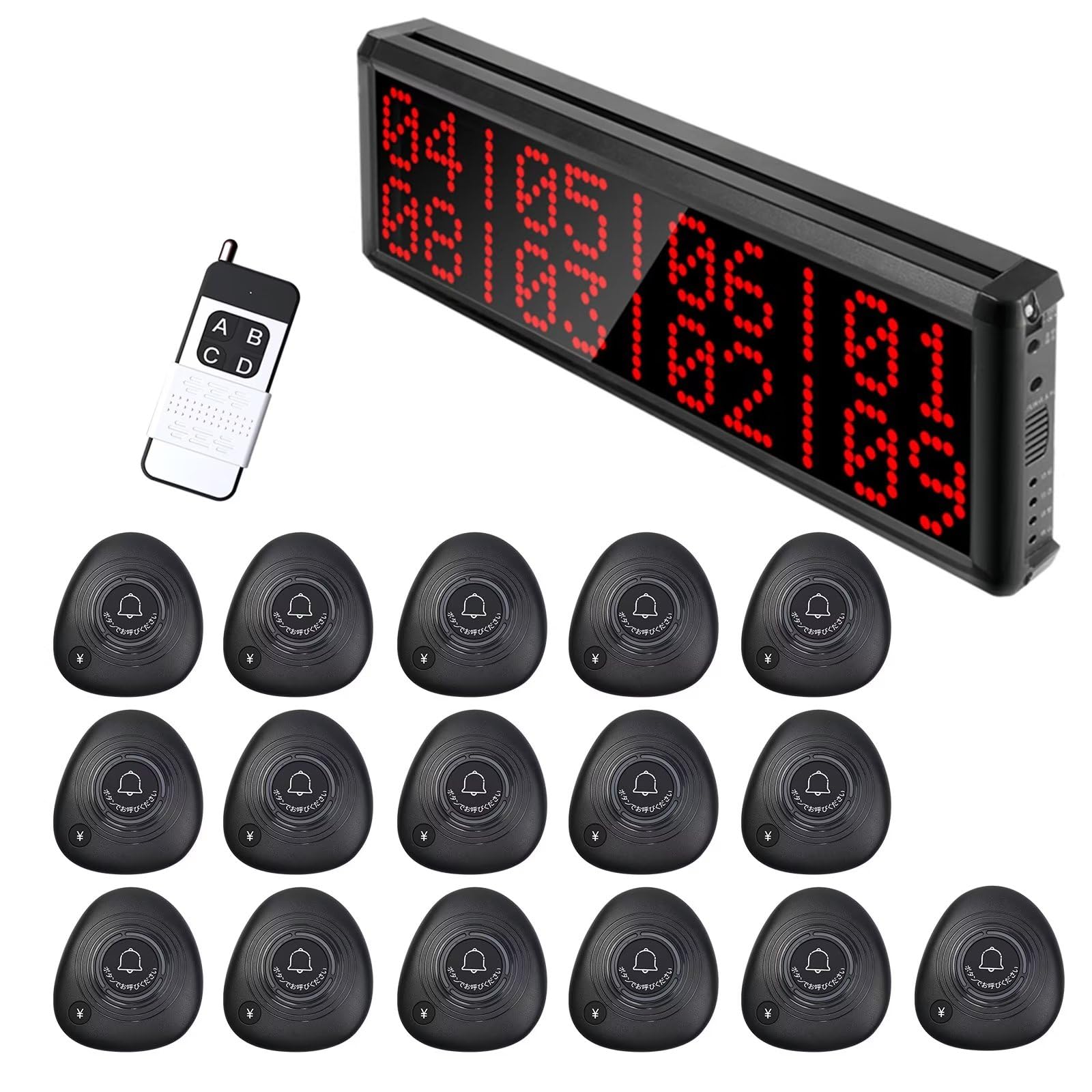 Amazon.co.jp: FLYDOG 呼び出しベル 飲食店 会計ボタン付き 呼び鈴