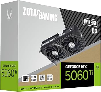 ZOTAC Gaming GeForce RTX 5060 Ti 16GB Twin Edge OC Graphics Board