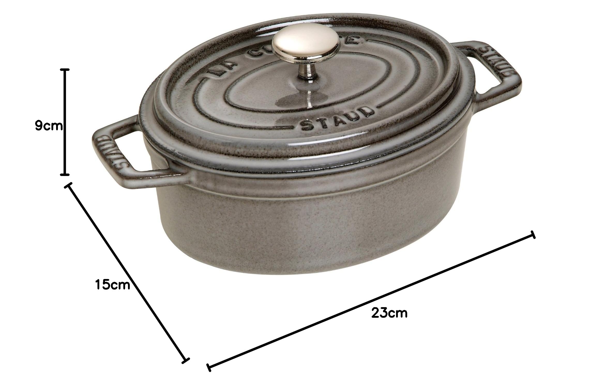 Amazon｜ストウブ(Staub) 「 ピコ ココット オーバル グレー 15cm