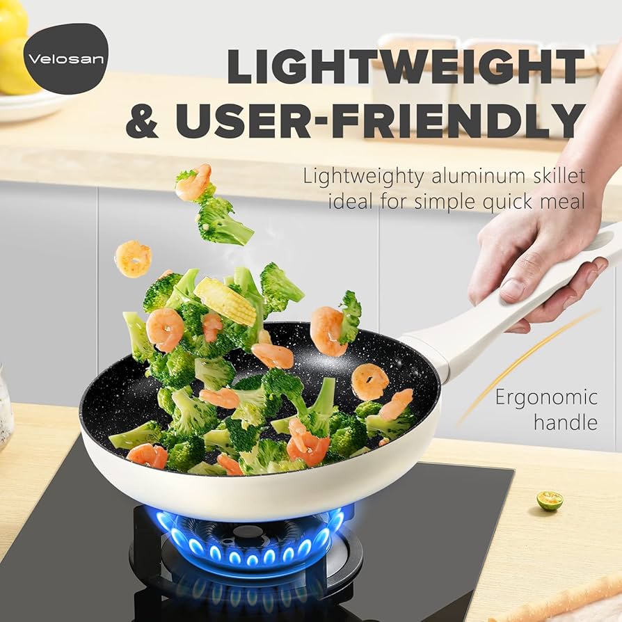 Amazon.co.jp: Velosan 鍋とフライパンセット ノンスティック、調理