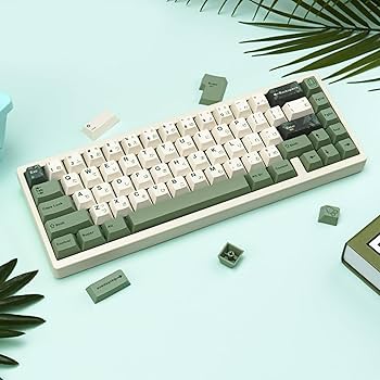 Amazon.com: JOLINTAL Green Japanese Keycaps, Cherry Profile