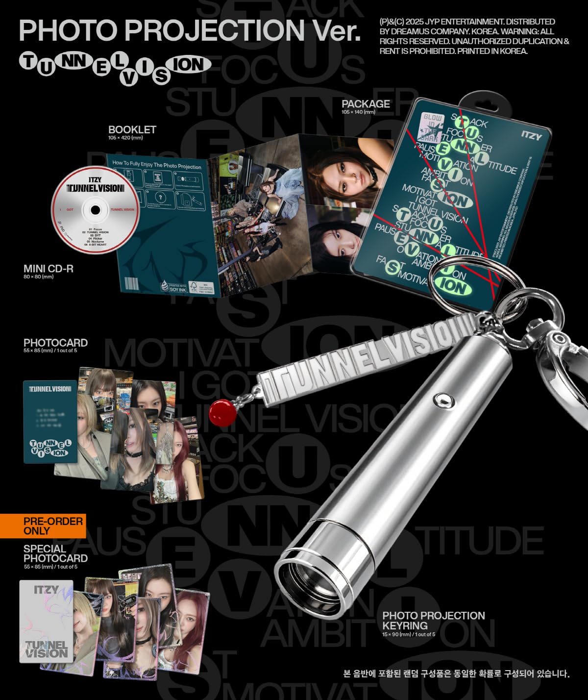 Amazon.com: IT'ZY Tunnel Vision [Photo Projection Ver.] 11th Mini