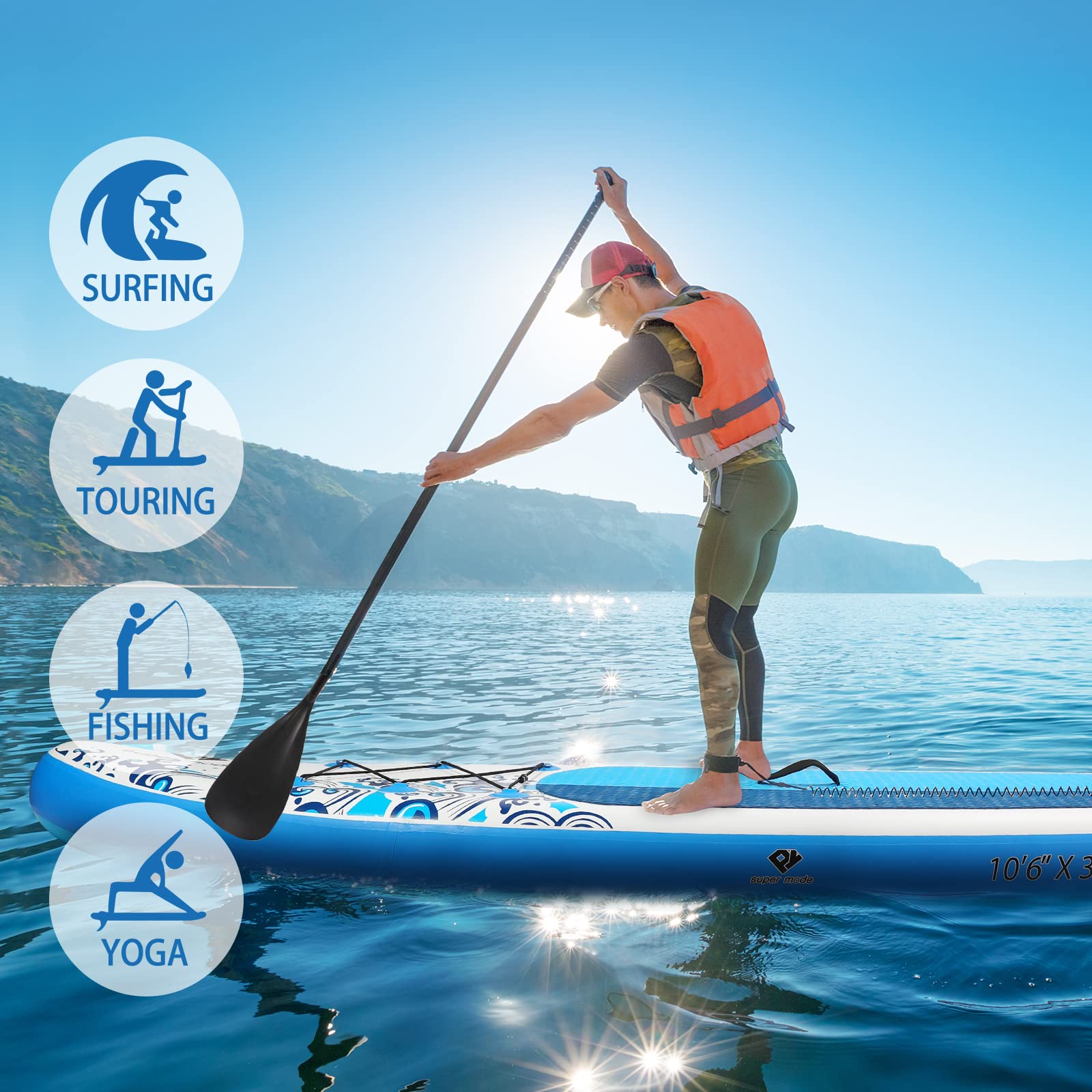 Amazon | インフレータブル スタンドアップパドルボード 10' 6
