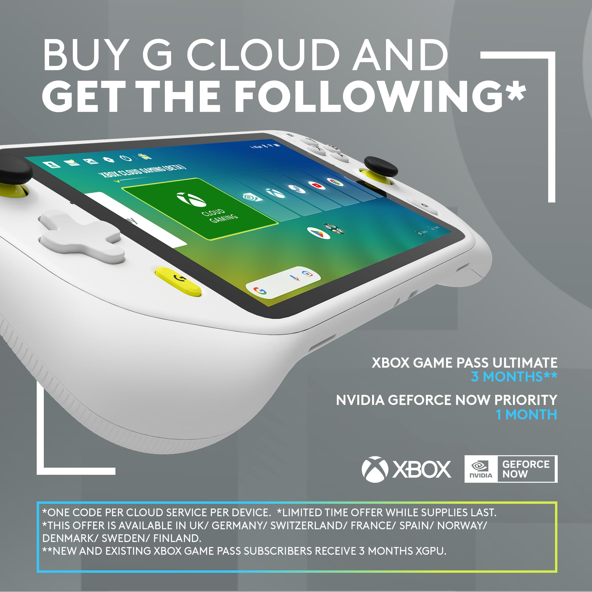 Logitech G Cloud Gaming Handheld, Portable Gaming Console with