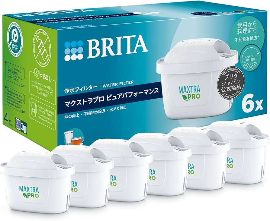 Amazon｜ブリタ カートリッジ 浄水器 ポット型 交換用 6個入 PFOS/PFOA