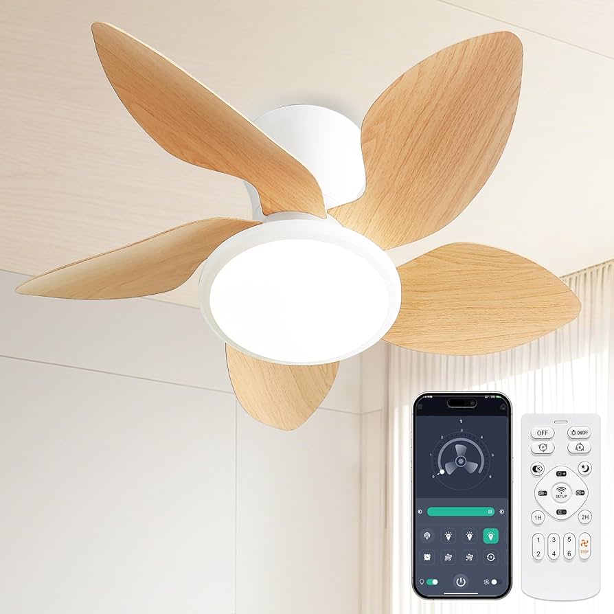 Amazon.co.jp : シーリングファンライト 天井照明 5枚羽根 55W 4500lm