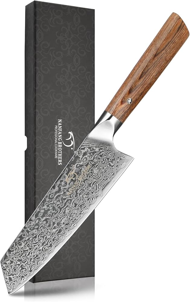 Amazon | 三徳包丁 牛刀包丁 Nanfang Brothers VG10+ダマスカス 67層