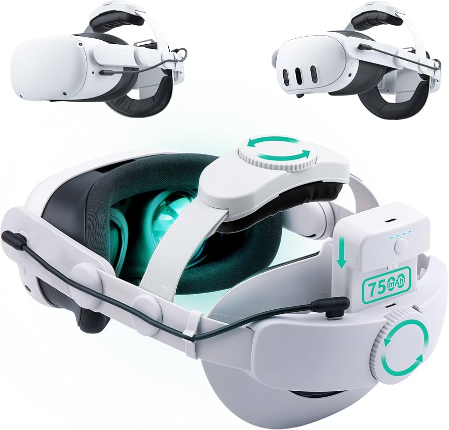 Amazon.co.jp: Noiposi ヘッドストラップ、メタクエスト 3 & クエスト