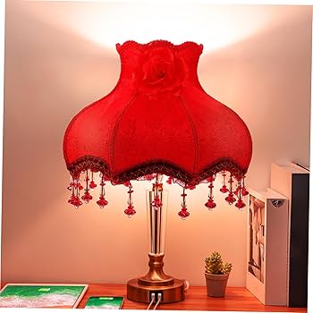 Amazon.co.jp: LIFKICH 布アートランプシェード 耐摩耗レース装飾