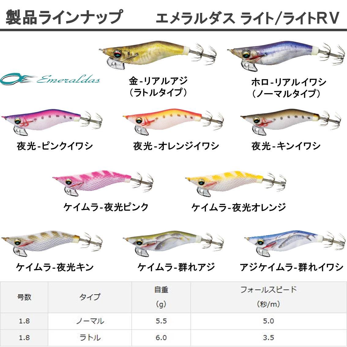 Amazon | ダイワ(DAIWA) エギ エメラルダス ライト 1.8号 ケイムラ