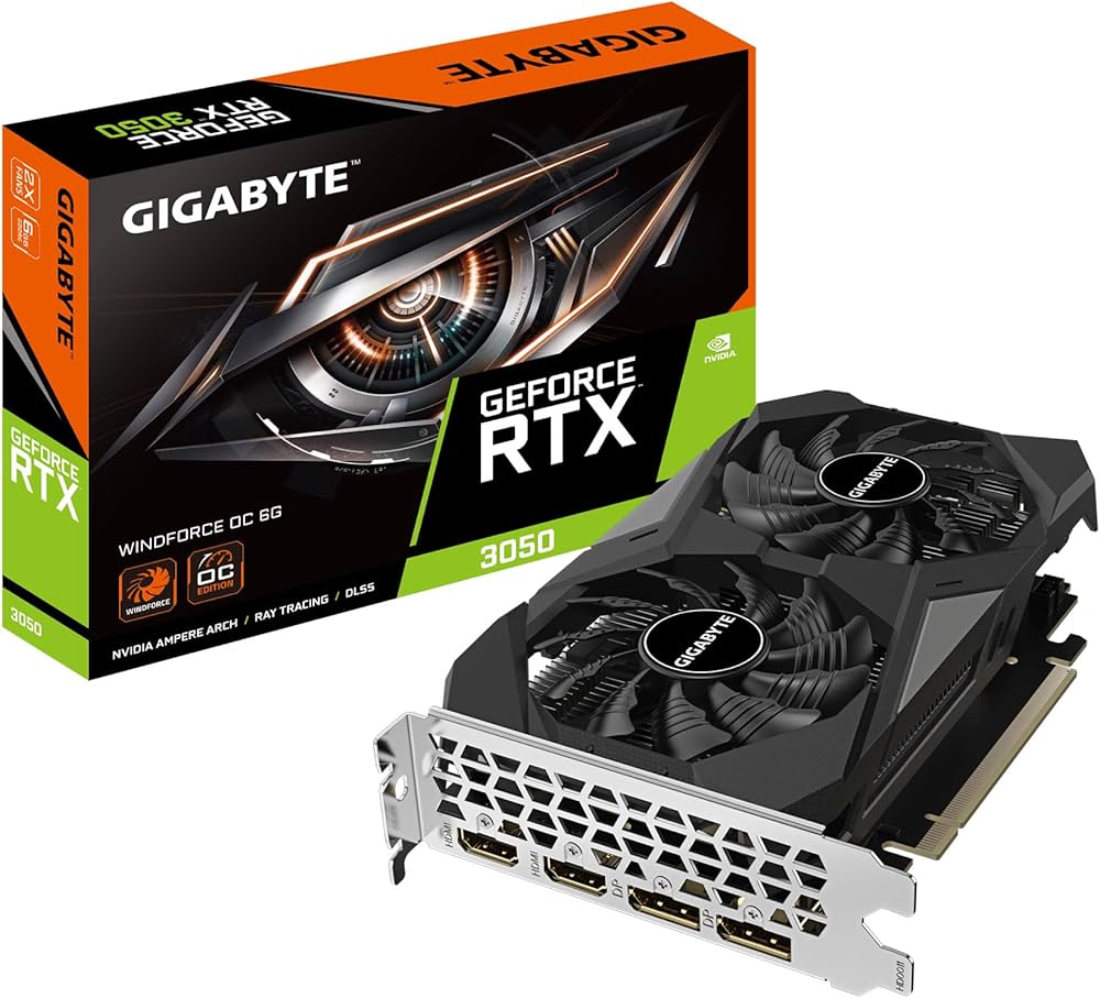 Amazon | GIGABYTE GeForce RTX 3050 WINDFORCE OC 6G グラフィック