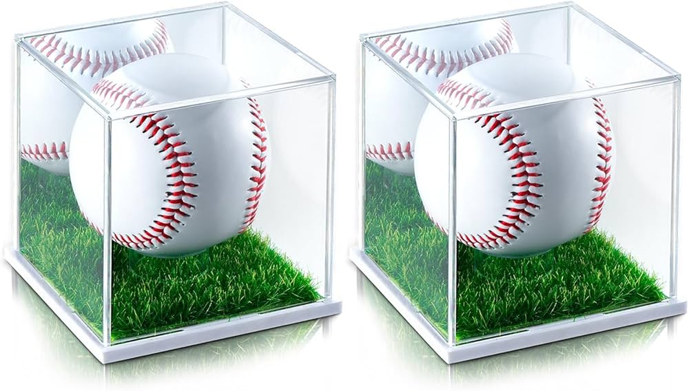 Amazon | Tubbi サインボールケース 野球 人工芝 ミラー付き 2個セット