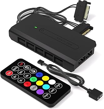 Amazon | EZDIY-FAB ARGBファンハブ 10ポート、6ピンケースファン対応