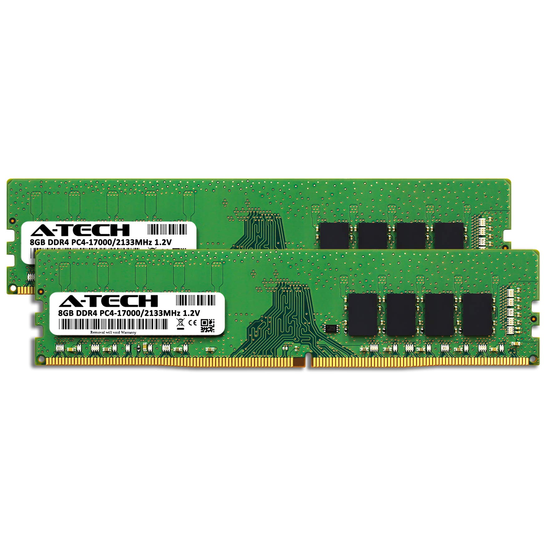 A-Tech 16GB (2x8GB) DDR4 2133 MHz UDIMM PC4-17000 (PC4-2133P) CL15