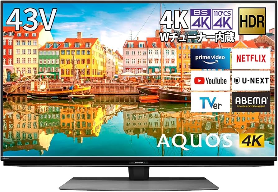 Amazon | シャープ 43V型 液晶 テレビ AQUOS 4T-C43CL1 4K チューナー