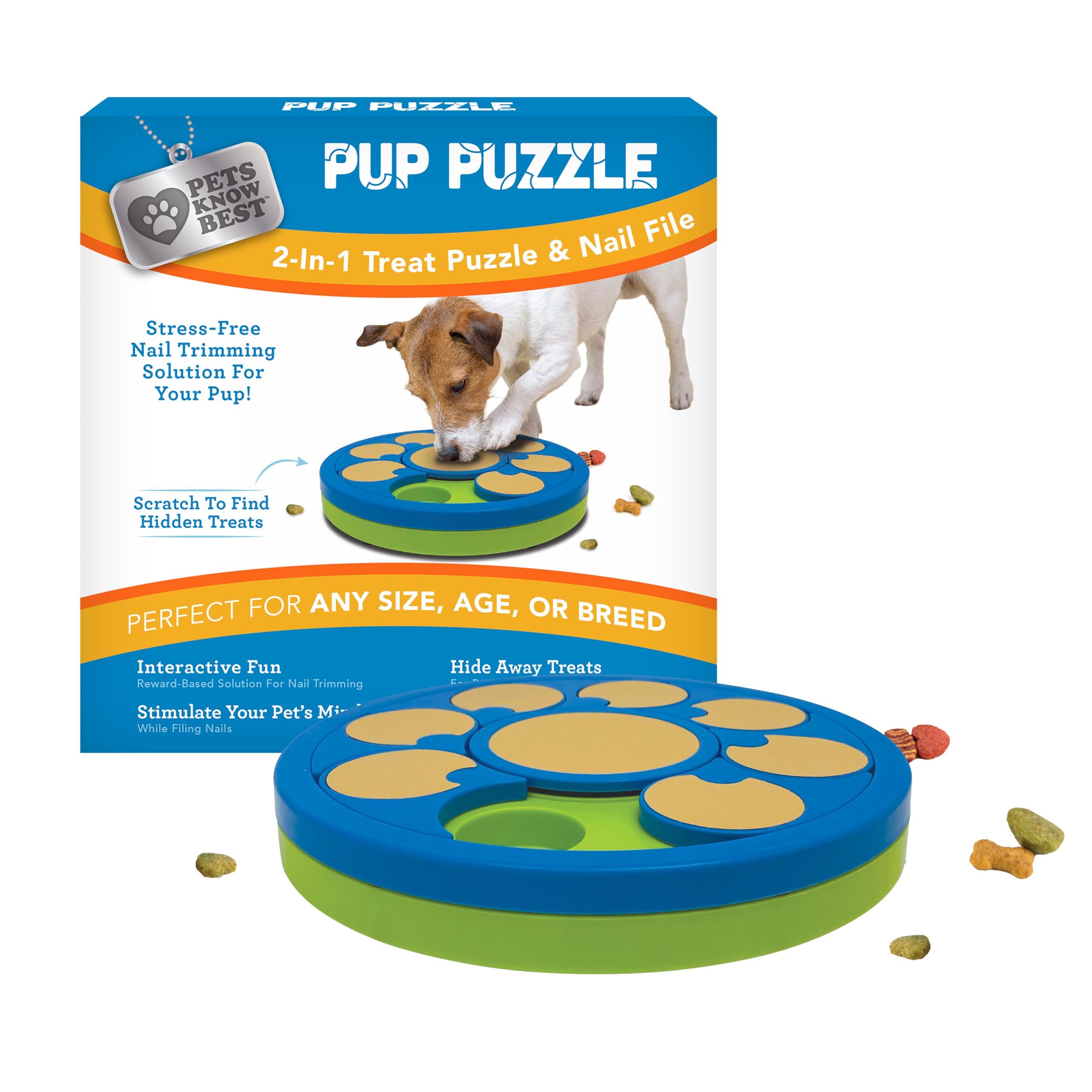 Pets Know Best Pup Puzzle Interactive Dog Nail File Treat