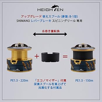 Amazon | HEIGHTEN リール スプール シマノ レバーブレーキ スピニング