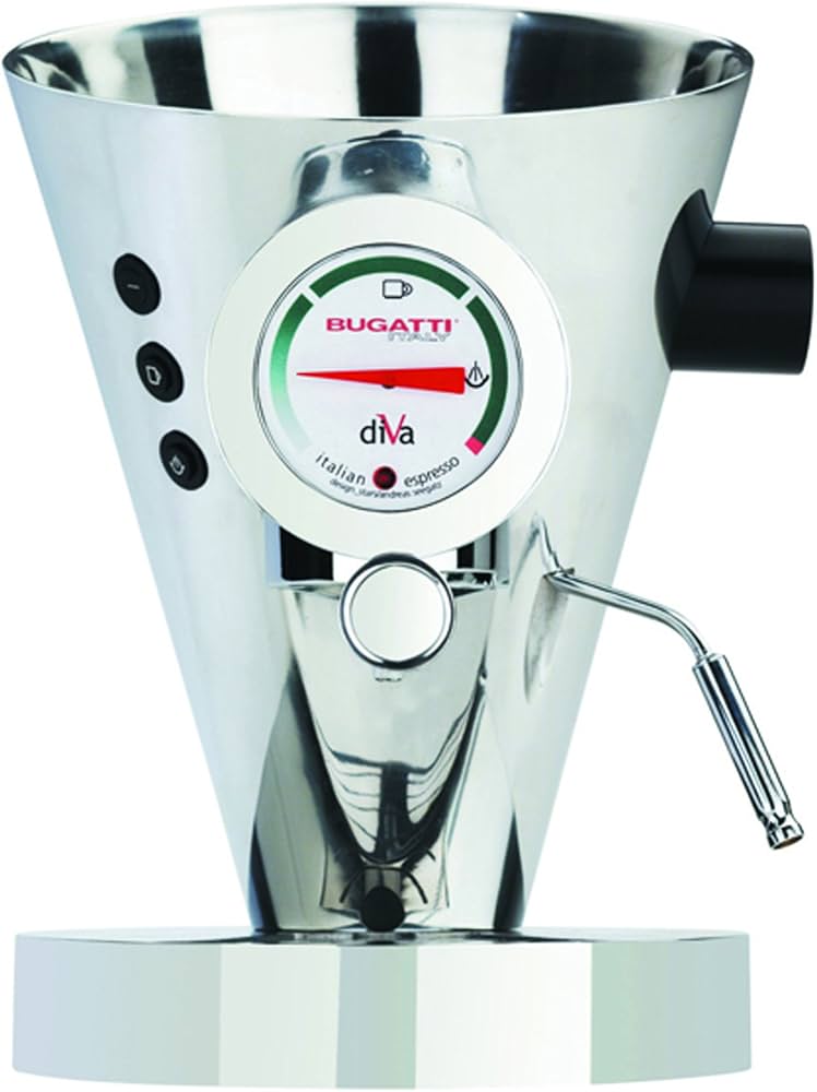 Amazon.co.jp: BUGATTI ITALY DIVA ESPRESSO MACHINE CHROME 15-DIVACR