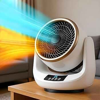 Amazon | セラミックヒーター 小型 冷暖兼用 電気ヒーター 暖風機 卓上