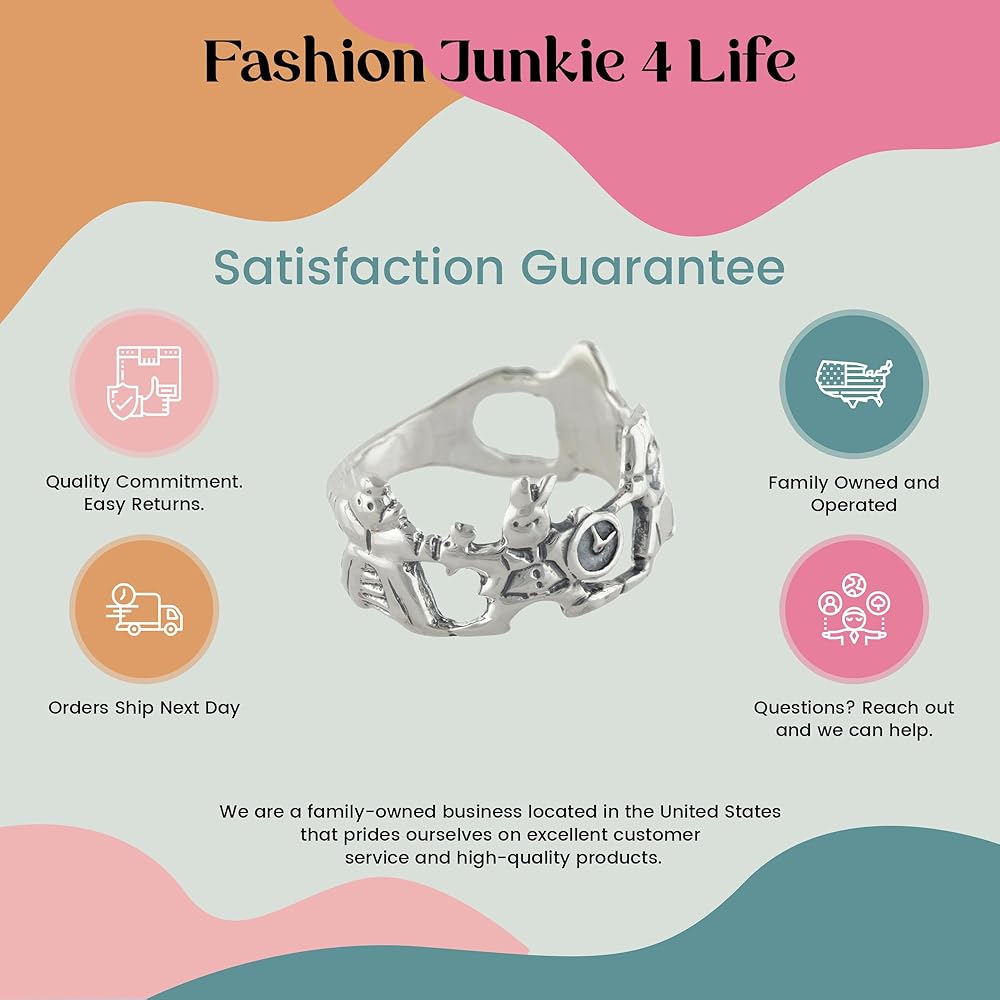 Amazon.com: FashionJunkie4Life Sterling Silver Alice in Wonderland