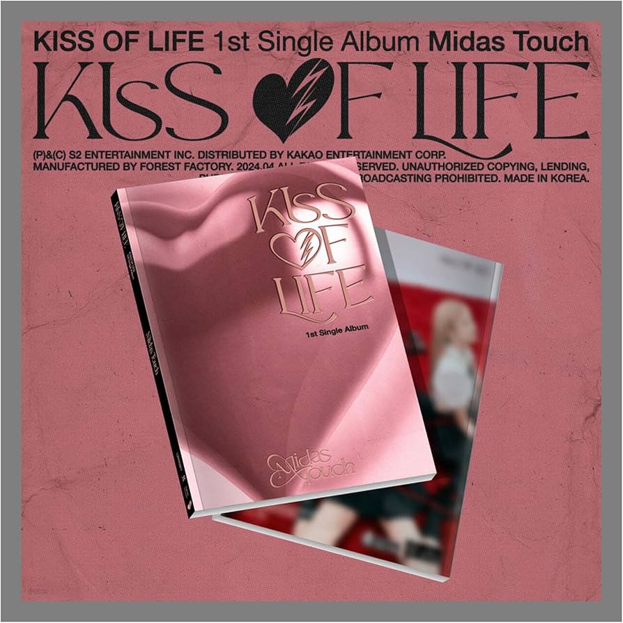 KISS of Life Midas Touch 1st Single Album CD+Photocard+Contents+