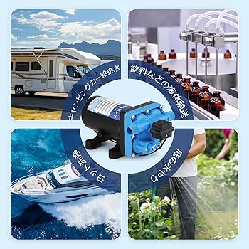 Amazon | NEWTRY ダイヤフラムポンプ 42シリーズ 給水 排水ポンプ 17.5