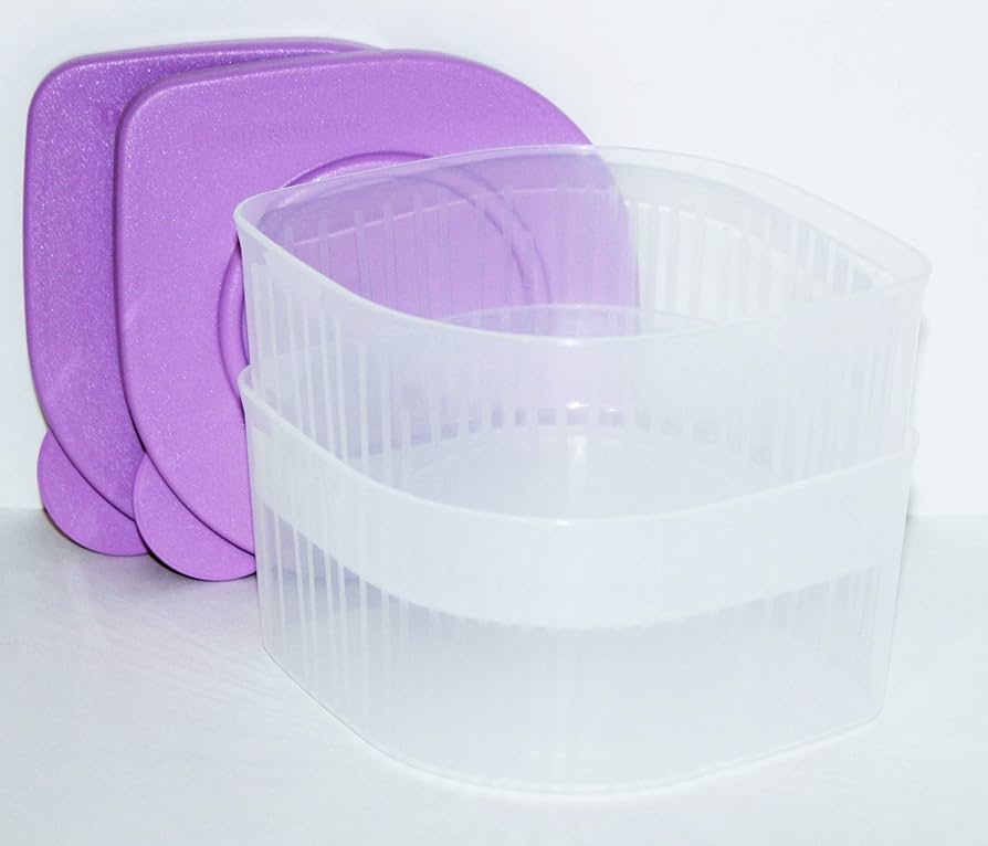 Amazon.com: Tupperware Fresh N Cool 2 Cup Set of 2 in Sheer and