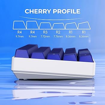 Amazon.com: GMKWTL XVX Blue Keycaps, Double Shot PBT Keycap Set