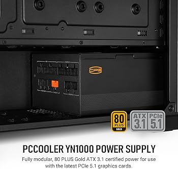 Amazon | PCCOOLER CPS YN1000 電源、1000W 80 Plus Gold 認定 完全