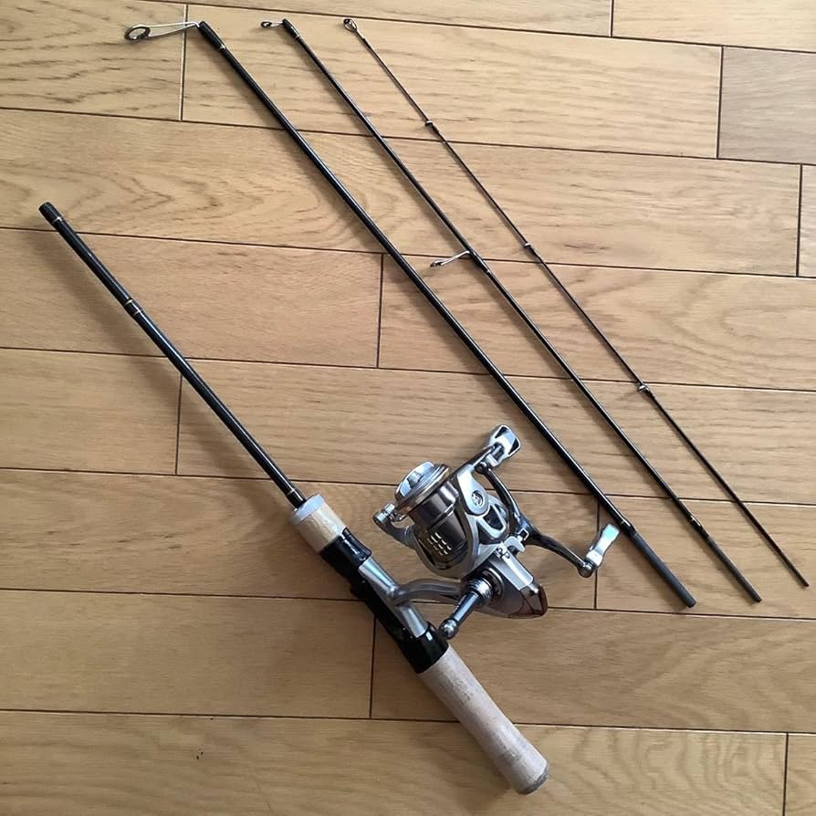 Amazon.co.jp: アジング 軽量5ピースパックロッド&ダブルハンドル1500