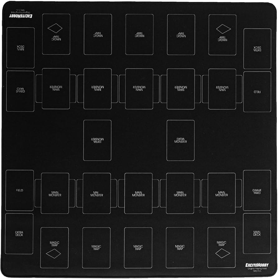 Amazon | 【雑誌掲載】EXCITEHOBBY 遊戯王 プレイマット 60cm×60cm 黒