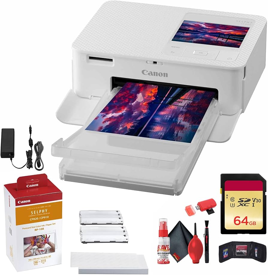 Amazon.com : Canon SELPHY CP1500 Compact Photo Printer (White