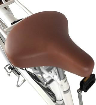 Amazon | ママチャリ ホワイト 27インチ 6段ギア SSフレーム LEDオート