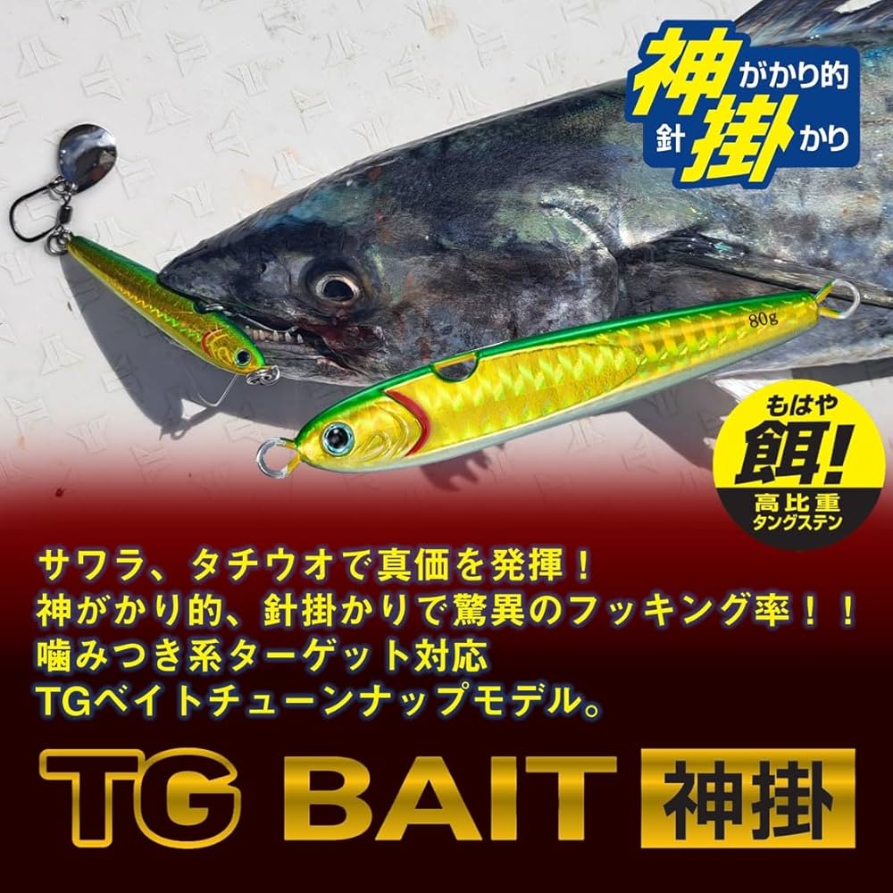 Amazon.co.jp: ダイワ(DAIWA) タングステンジグ TGベイト神掛 80G PH
