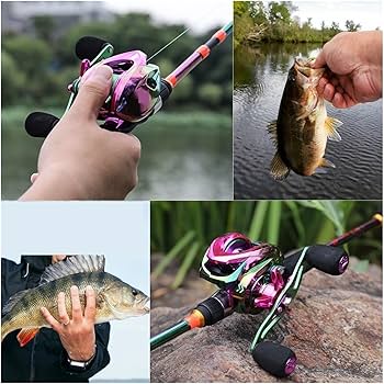 Amazon | RAHBI カラフルなベイトキャスティングリール 7.2:1 ギア比