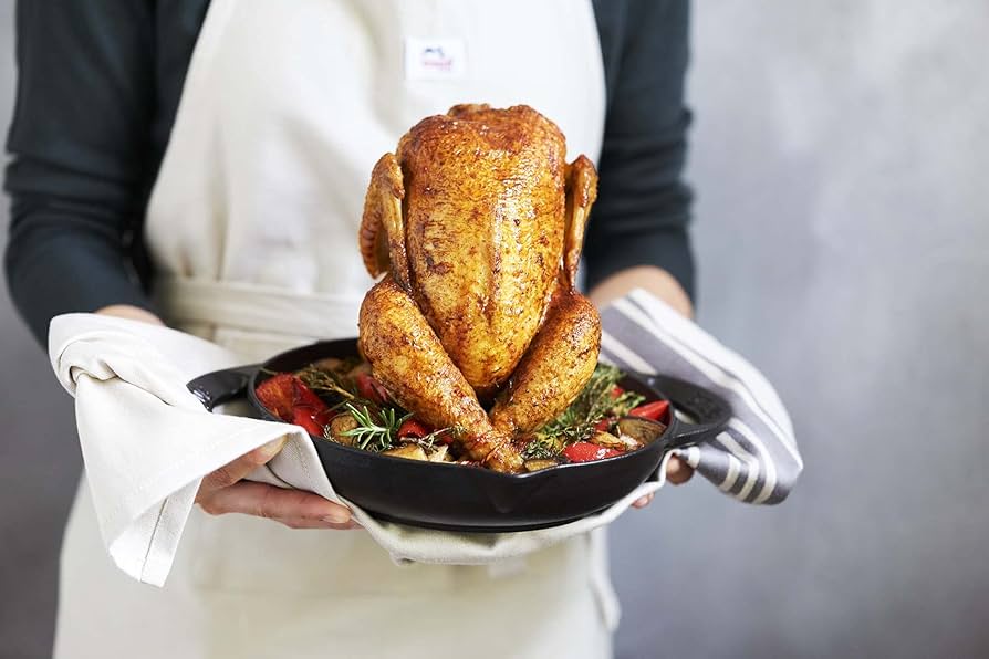 Amazon.co.jp : staub ストウブ 「 チキンロースター 24cm ブラック