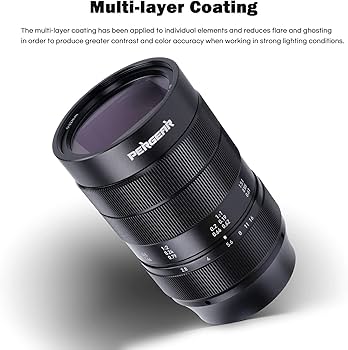 Amazon | PERGEAR 60mm F2.8 II マクロレンズ マニュアルフォーカス 2X