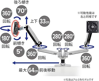 Amazon.co.jp: ERGOTRON エルゴトロン LX モニターアーム デスク