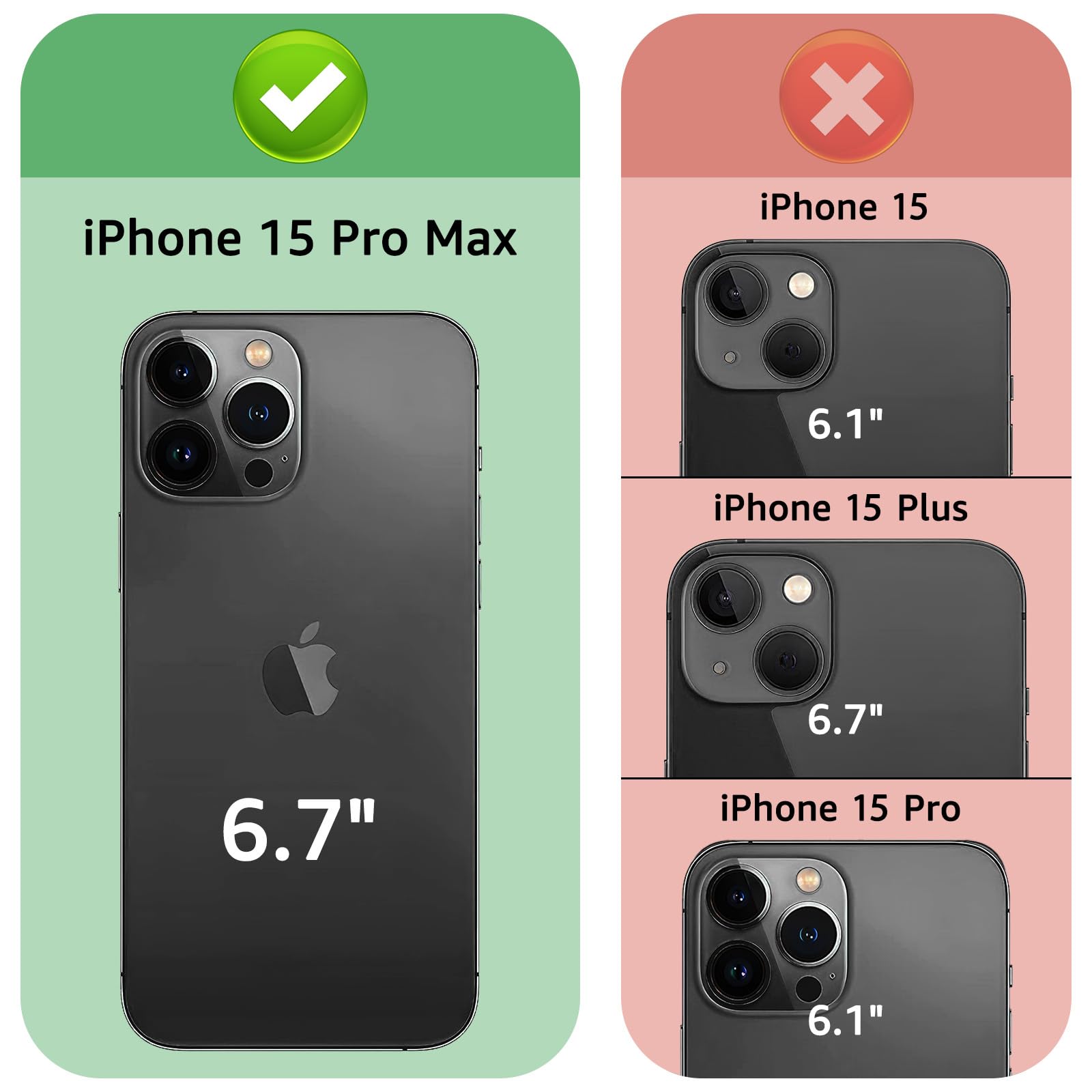 Amazon.com: XcaseBar for iPhone 15 Pro Max 6.7