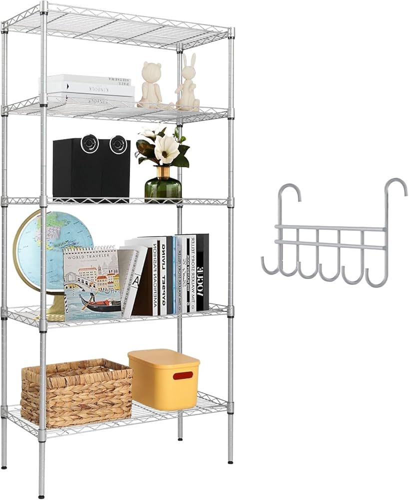 Amazon｜「Humrriet」スチールラック 5段 メタルラック キッチンラック